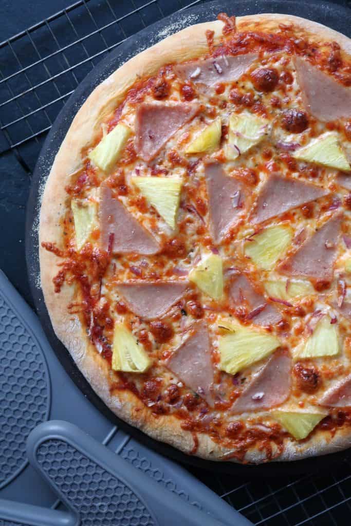 Hawaiian Spam Pizza.