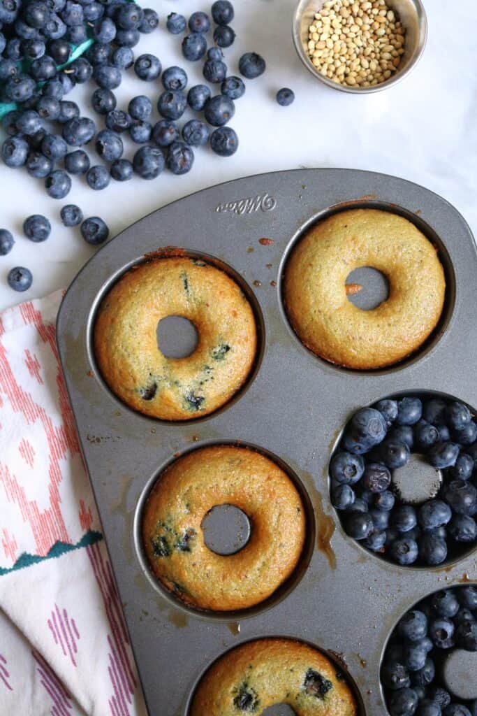 Blueberry Baked Donuts.