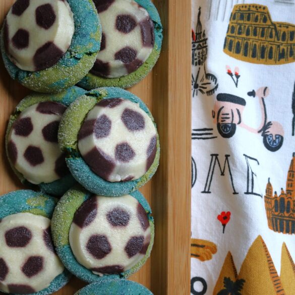World Cup Soccer Cookies on Platter.