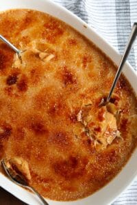 Family-Style Dulce de Leche Creme Brulee.