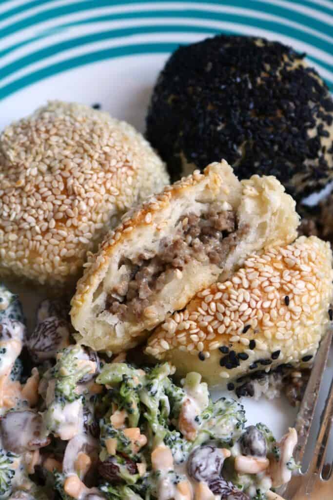 Chopped Cheese Stuffed Pull Apart Bread.