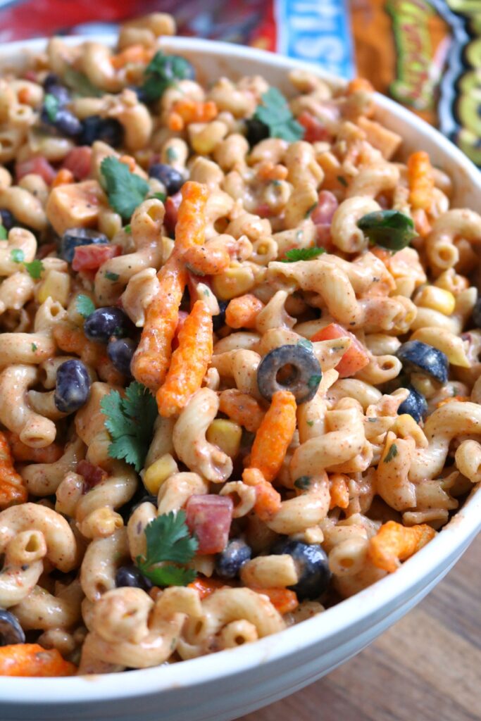 Cheetos Taco Pasta Salad.