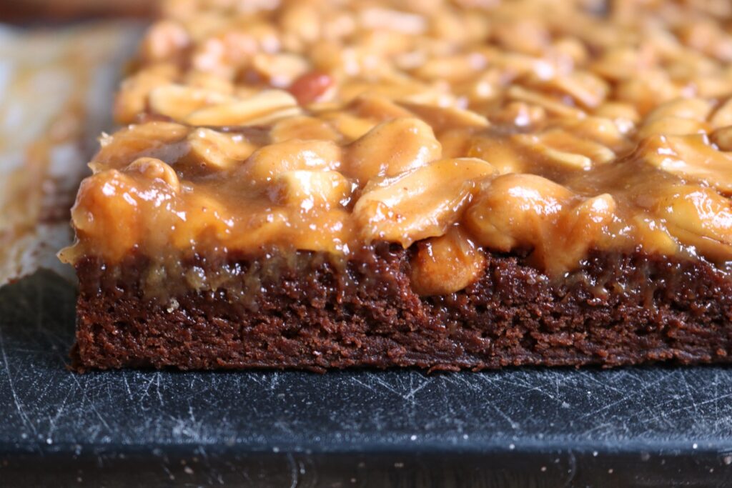 Side view of Buckeye Palmer House Brownies.