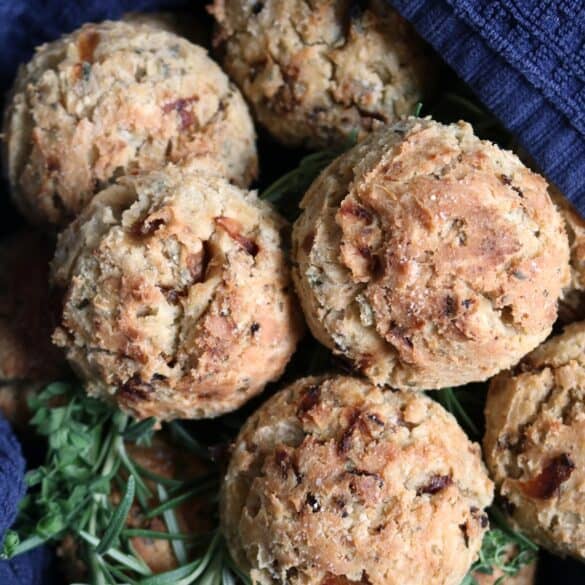 Caramelized Onion and Herb Savory Scones.