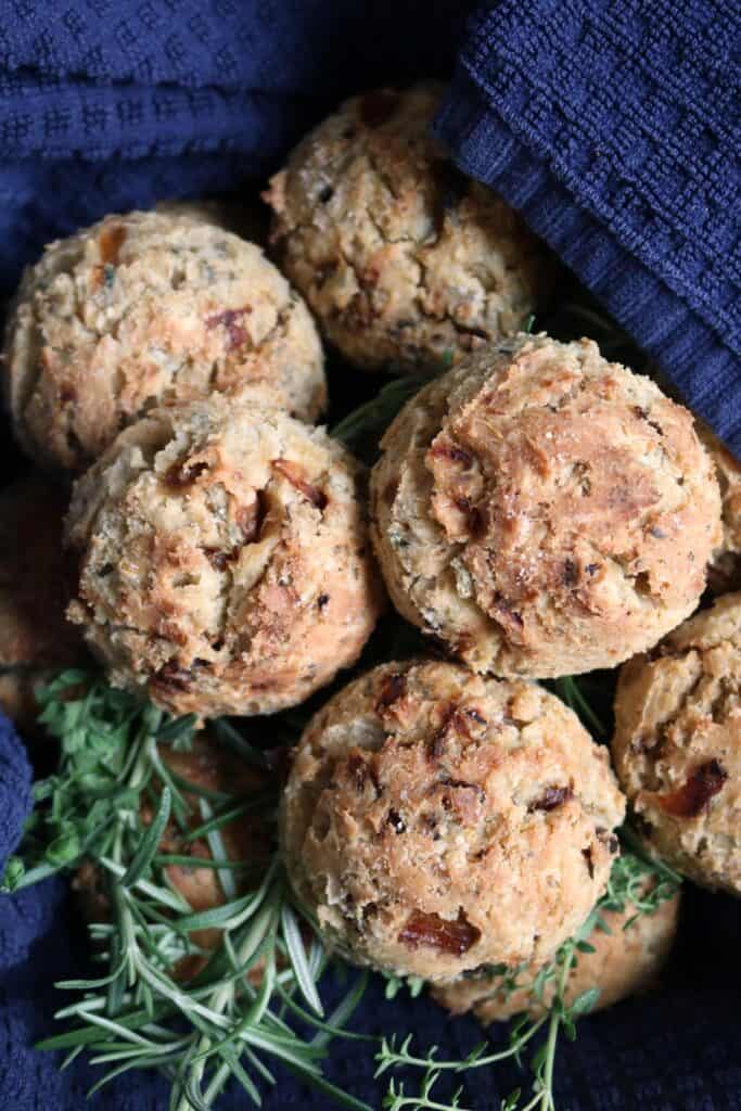 Caramelized Onion and Herb Savory Scones.